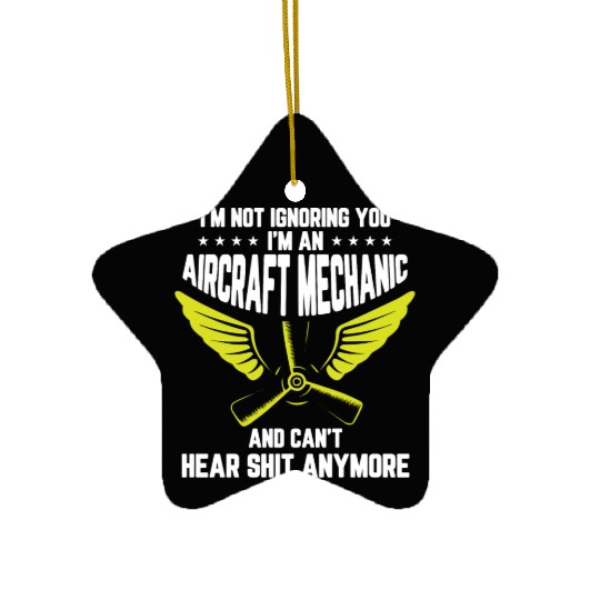 Aircraft Mechanic Ceramic Ornaments