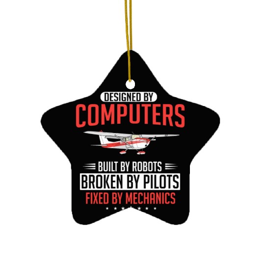 Aircraft Mechanic, airplane mechanic Ceramic Ornaments