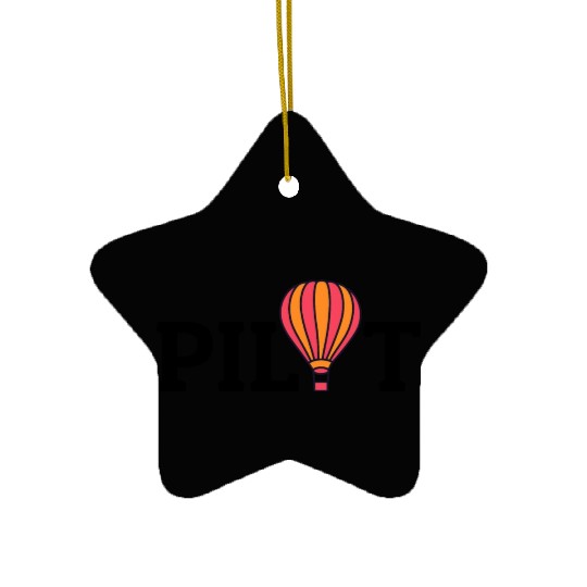 Hot Air Ballooning Hopper Balloon Ride Balloonist Ceramic Ornaments