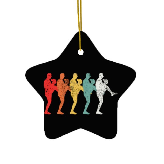 Baseball Pitcher Vintage Ceramic Ornaments