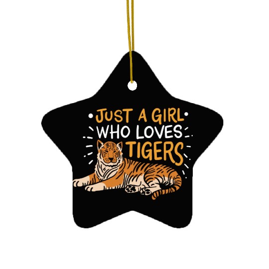 Tiger Tiger Lover Zookeeper Ceramic Ornaments
