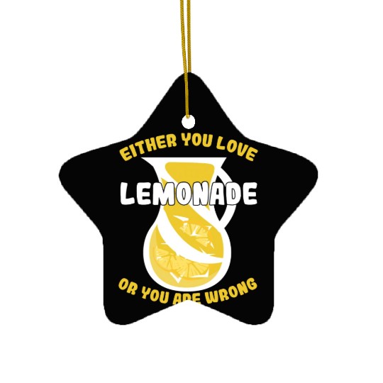 Lemonade Lover Lemonade Stand Ceramic Ornaments