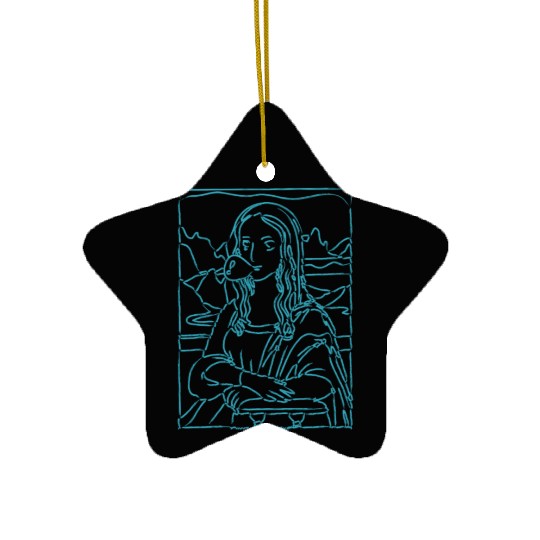Mona Lisa Ceramic Ornaments