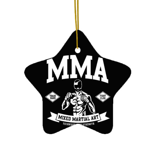 MMA Mixed Martial Arts Muay Thai Boxing Jiu Jitsu Ceramic Ornaments