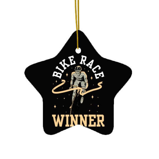 Bike Race Winner Cycling Bicycle Racer Racing Ceramic Ornaments