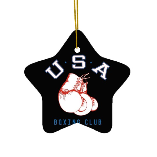 USA Boxing Club Ceramic Ornaments
