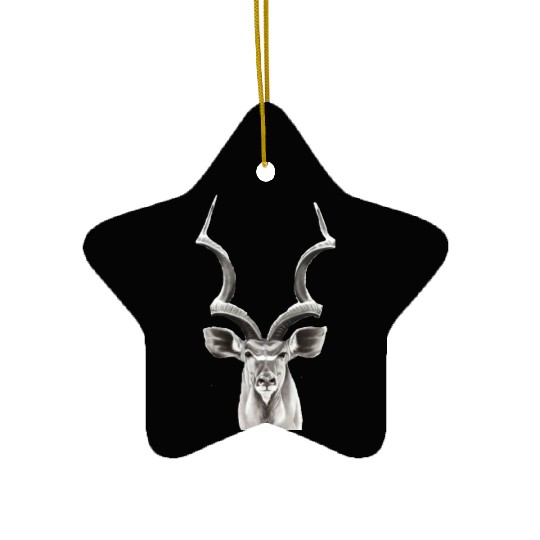 The African Greater Kudu Ceramic Ornaments