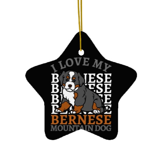 Bernese Mountain Dog. Best mom of Bernese Mountain Ceramic Ornaments