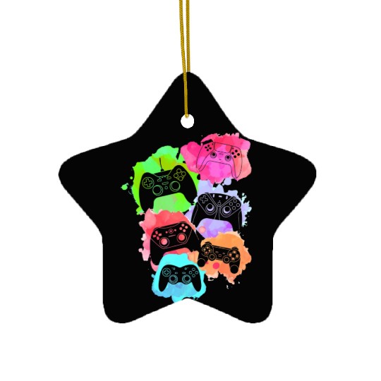 Control All Gamer Video Game Lover Controller Cute Ceramic Ornaments