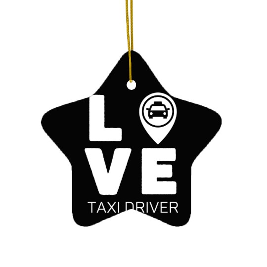 Love Taxi Driver Ceramic Ornaments