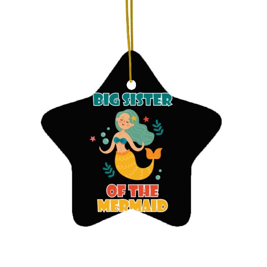 Big Sister of the Mermaid Ceramic Ornaments