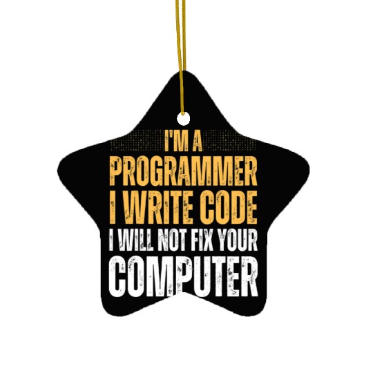 Computer Science Programmer Saying For Men Women Ceramic Ornaments
