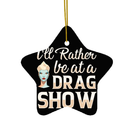 LGBTQ Off Duty Drag Queen Pride Ceramic Ornaments
