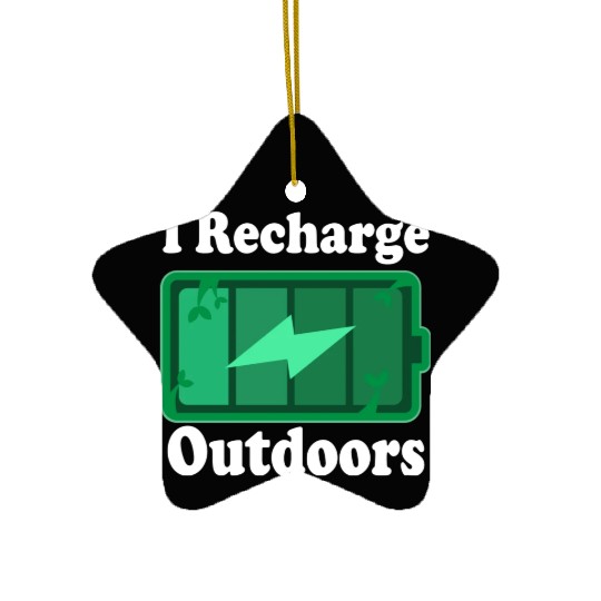 Hiking Camping Nature Lover Ceramic Ornaments