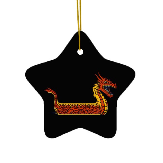 Dragon Boat Ceramic Ornaments