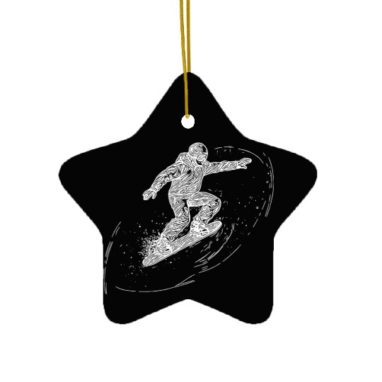 Direction Tal Snowboarding Crass Snowboard Style Ceramic Ornaments