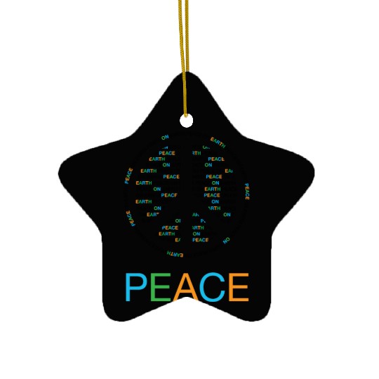 Peace On Earth Ceramic Ornaments