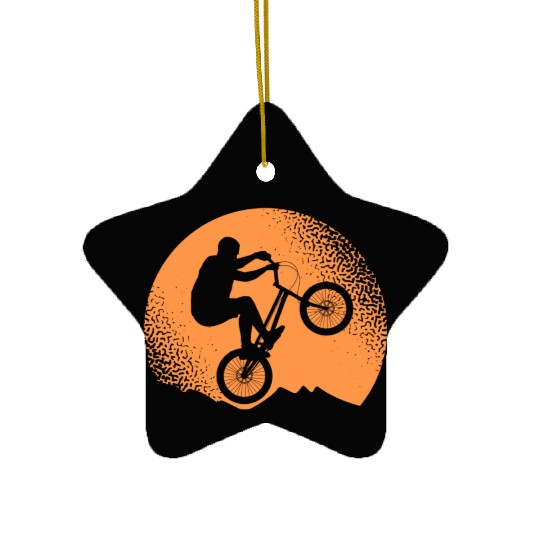 Vintage Cycling Bike Racing Bicycle Cyclist Ceramic Ornaments