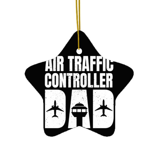 Air Traffic Controller Dad Father's Day Ceramic Ornaments