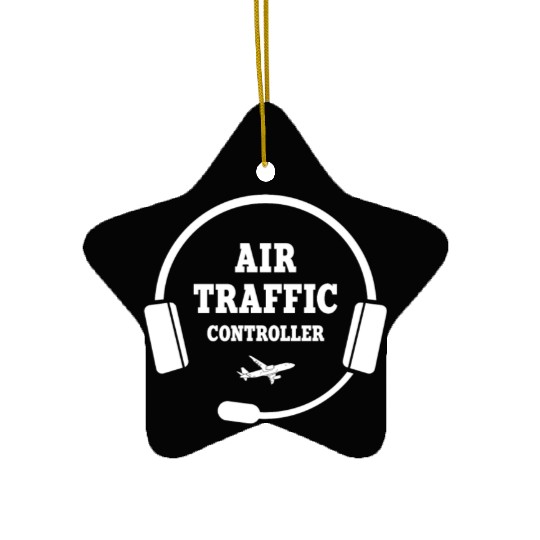 Great Air Traffic Controller Design Ceramic Ornaments