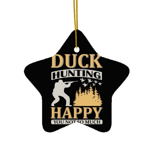 Duck Hunting Ceramic Ornaments