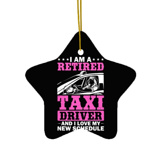 Professional Driver Cab Driver Outfit Taxi Lover Ceramic Ornaments