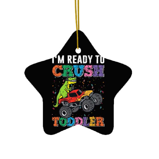 I m Ready To Crush Toddler Back To School Dinosaur Ceramic Ornaments