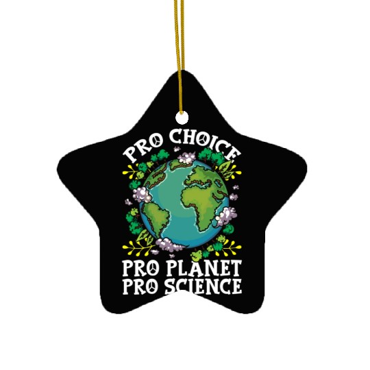 Earth Day Inspired Pro Planet Pro Science Related Ceramic Ornaments