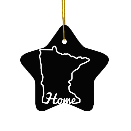Minnesota Home Mn State Map Minnesotan Ceramic Ornaments