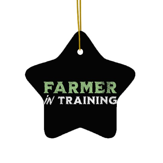 Farmer In Training Future Farmer Retro vintage Ceramic Ornaments