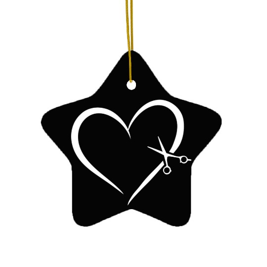 Hairstylist Love Ceramic Ornaments