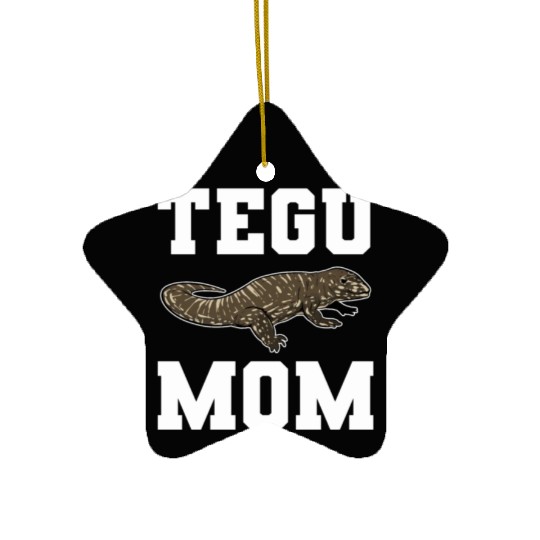 Tegu Mom Lizard Lover Reptile Keeper Animal Lover Ceramic Ornaments