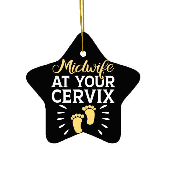 Midwifery Profession Newborn Childbirth Midwife Ceramic Ornaments