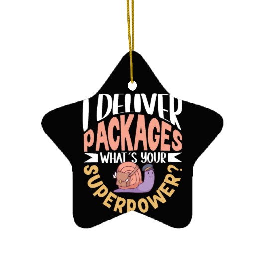 Postal Worker Mail Lady Mail Carrier Postal Ceramic Ornaments