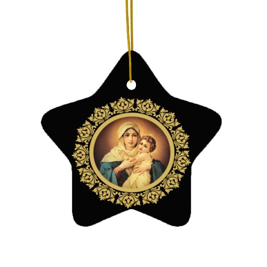 Our Lady Mother Catholic Ceramic Ornaments