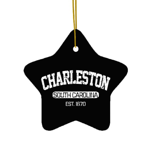Charleston South Carolina Est 1670 Ceramic Ornaments