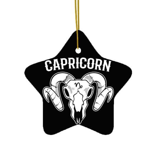 Capricorn Zodiac Sign Tarot Card Reader Ceramic Ornaments