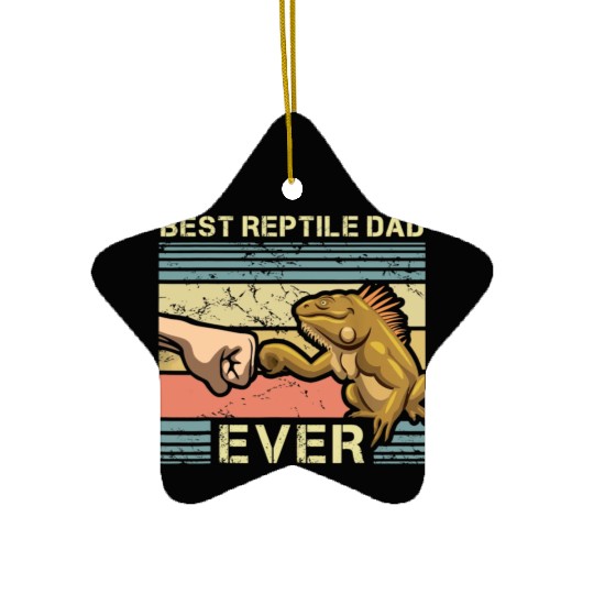 Best Reptile Dad Ever Ceramic Ornaments
