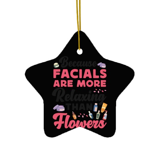 Cute Licensed Esthetician Skincare Ceramic Ornaments