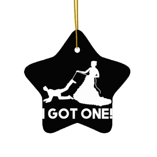 I Got One Bride Groom Wedding Ceramic Ornaments