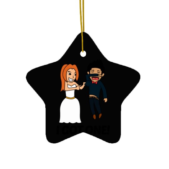 FUNNY BRIDE TO BE I BRIDE SQUAD JUST MARRIED GIFT Ceramic Ornaments