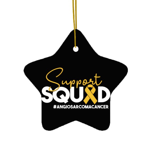 Support Squad Chemo And Caregivers Ceramic Ornaments
