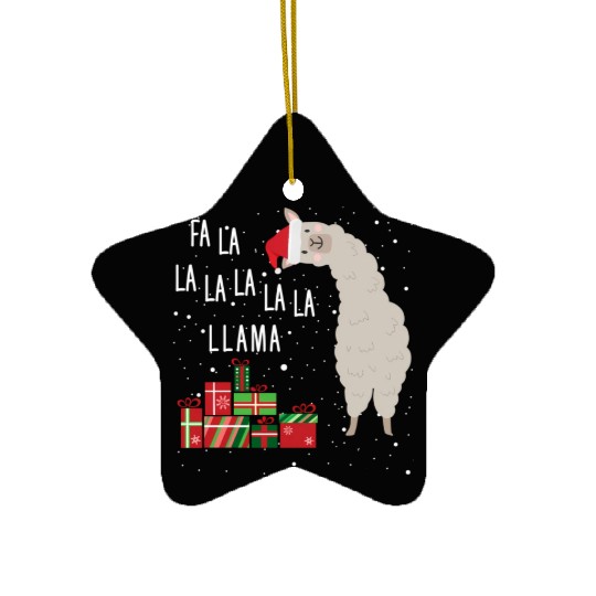 Fa La La Llama Ceramic Ornaments