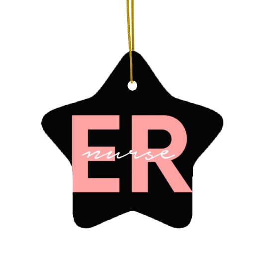 Er Nurse Emergency Room Registered Nurse Ceramic Ornaments