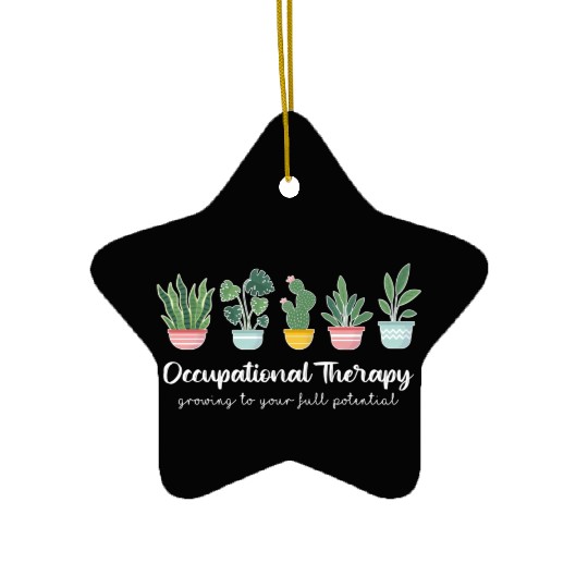 Occupational Therapy Pediatric Therapist Ot Month Ceramic Ornaments