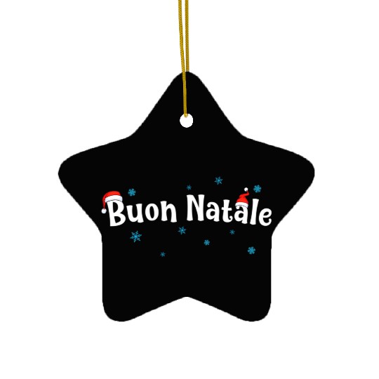 Buon Natale Italian Ceramic Ornaments