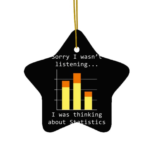 Thinking About Statistics Data Science Ceramic Ornaments