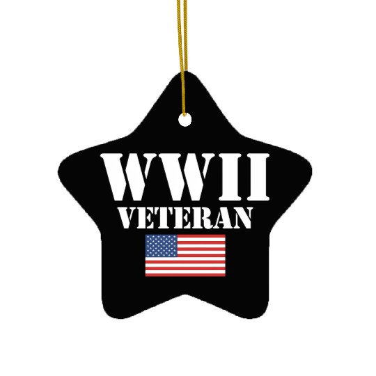 American Patriot Wwii Veteran Military World War 2 Ceramic Ornaments