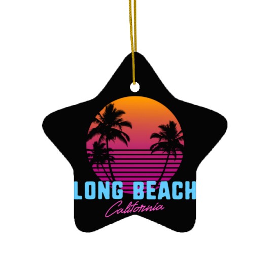 Long Beach California Ceramic Ornaments