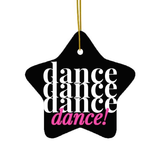 Dance 1 Ceramic Ornaments